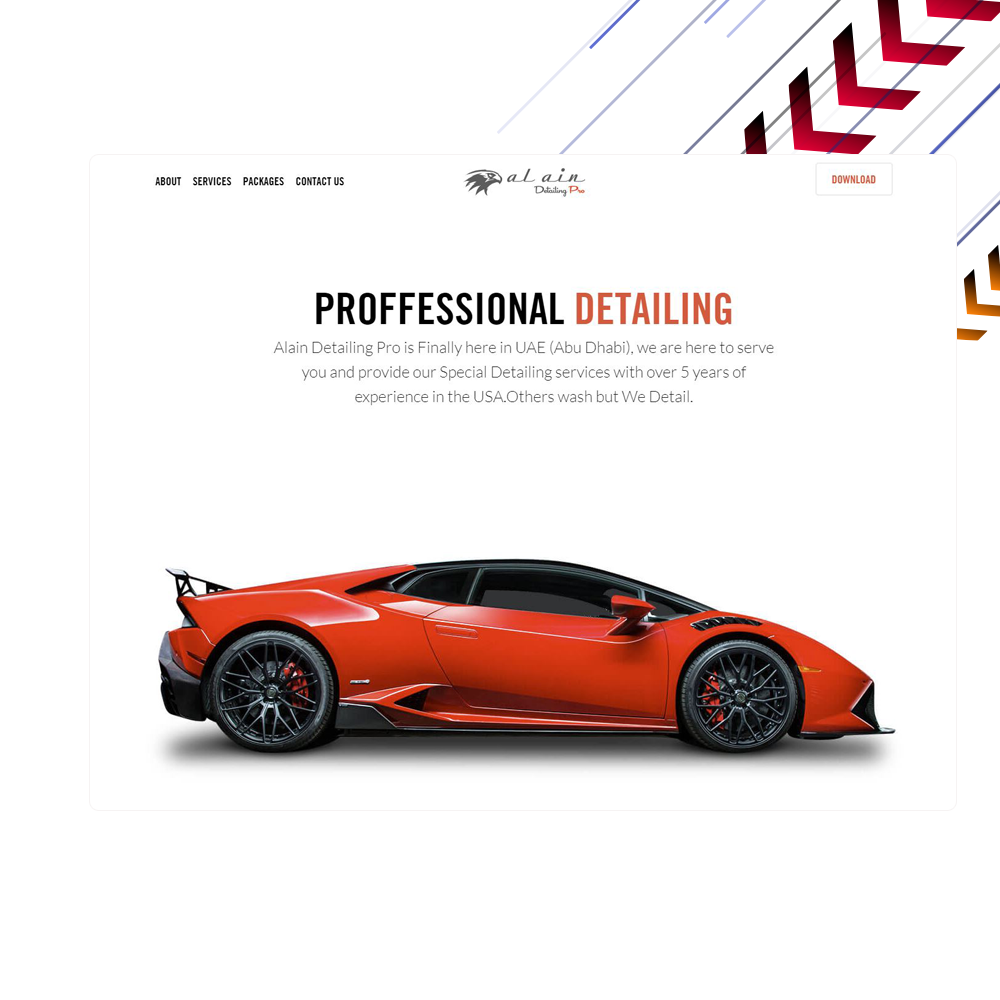 Alain Pro Website Home Page Design